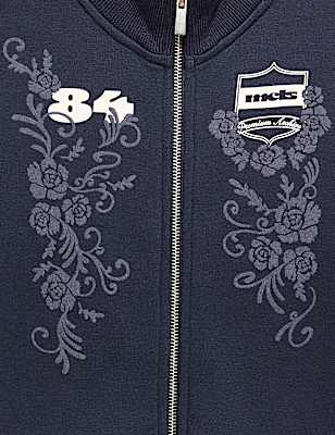 Funnel Neck Embroidered Zip Through Sweatshirt (6-16 Yrs)