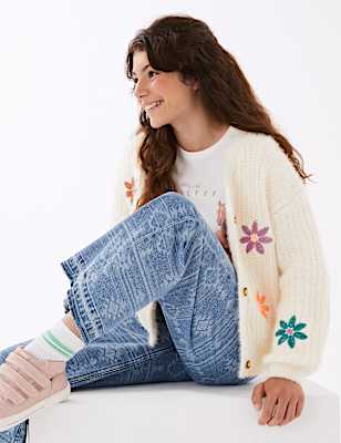 Embroidered Cardigan
