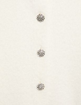 Bling Button Cardigan (6-16 Yrs)