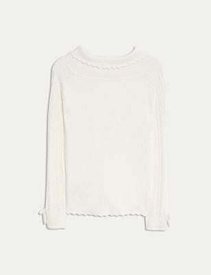 Knitted Bardot Top (6-16 Yrs)