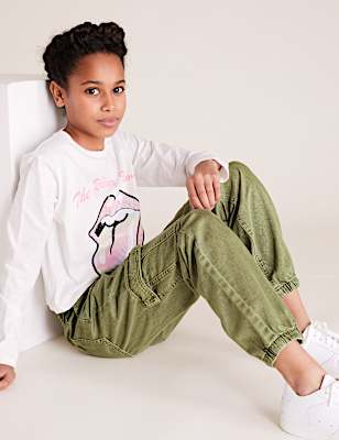 Cotton Cargo Trousers (6-14 Yrs)