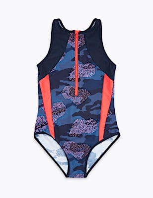 Camouflage Print Swimsuit (6-16 Yrs)