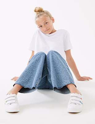 Wide Leg Denim Jeans (6-16 Yrs)