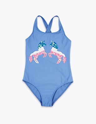 Unicorn Sequin Swimsuit (6-16 Yrs)