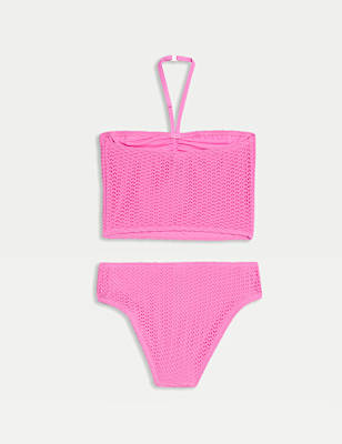 2pc Frill Textured Bikini (6-16 Yrs)