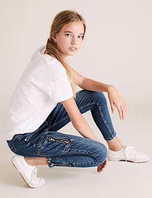 Slim Denim Utility Jeans (6-16 Yrs)