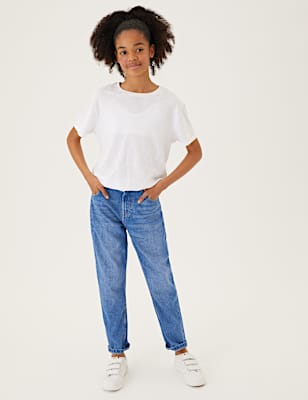 Mom Denim Jeans (6-16 Yrs)