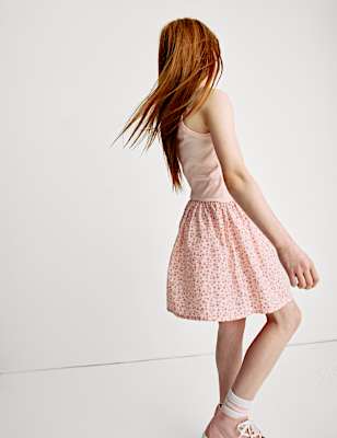 Cotton Rich Ribbed Dress (2-16 Yrs)