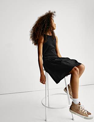 Cotton Rich Ribbed Dress (2-16 Yrs)