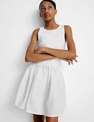 Cotton Rich Ribbed Dress (2-16 Yrs)