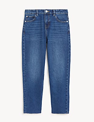 Straight Leg Denim Jeans