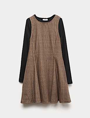 2pc Cotton-Rich Dress and Top Set (6-16 Yrs)