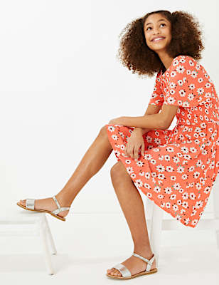 Floral Print Bardot Dress (6-16 Yrs)