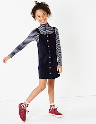 Velvet Pinafore Dress (3-16 Years)