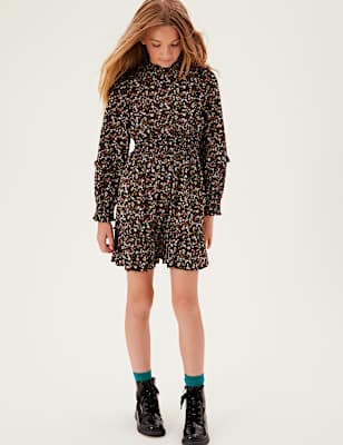 Floral Print Frill Dress (6-16 Yrs)