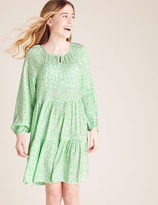 Floral Tiered Dress (6-14 Yrs)