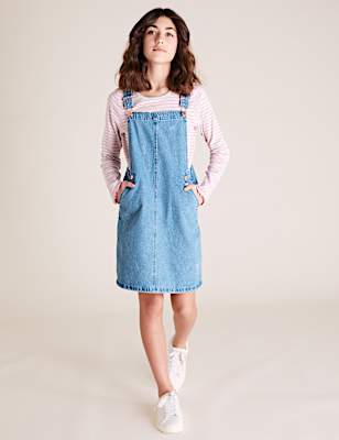 2pc Denim Pinafore Outfit (6-14 Yrs)