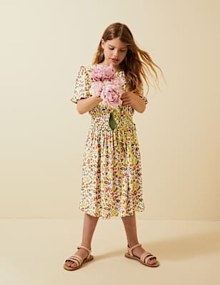 Floral Print Dress (2-16 Yrs)