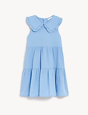 Pure Cotton Tiered Dress