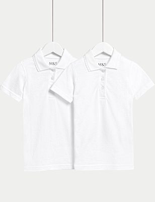 2Pk Girls' Slim Fit Polo Shirts