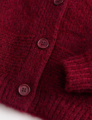 Chunky Knit V-Neck Textured Cardigan (2-10 Yrs)