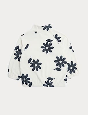 Floral Print Fleece Top (2-8 Yrs)