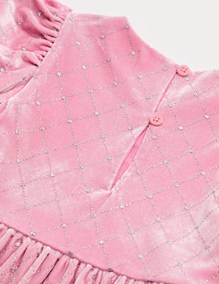Velvet Glitter Dress (2-10 Yrs)