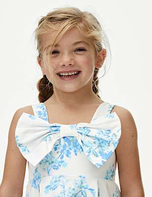 Cotton Rich Sateen Floral Dress (2-7 Yrs)