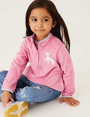 Unicorn Zip Fleece Tops (2-7 Yrs)