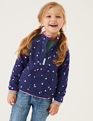 Star Print Fleece Top (2-7 Yrs)