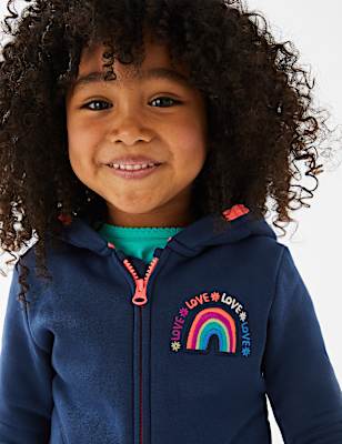 Cotton Rich Rainbow Hoodie
