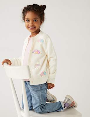 Dinosaur Sequin Cardigan