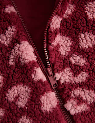 Animal Print Borg Jacket (2-10 Yrs)