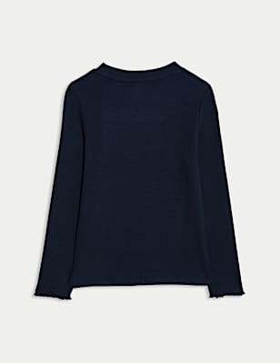 Cotton Rich Ribbed Top (2-8 Yrs)