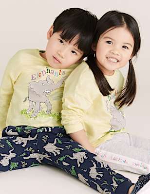 Pure Cotton Roald Dahl&trade; & NHM&trade; Elephant Top (2-7 Yrs)