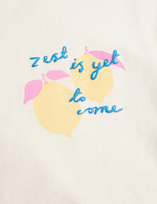 Pure Cotton Lemon T-Shirt (2-8 Yrs)