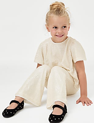 Sequin Elasticated Waist Trousers (2-8 Yrs)