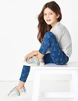 Floral Print Jeggings (2-7 Yrs)