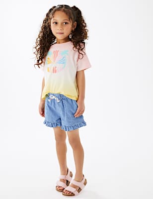 Pure Cotton Denim Shorts (2-7 Yrs)