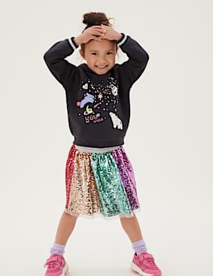 Rainbow Sequin Skirt (2-7 Yrs)