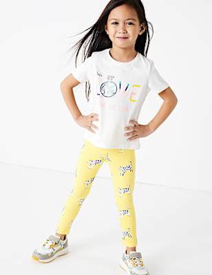 Cotton All Over Tiger Print Leggings (2-7 Yrs)