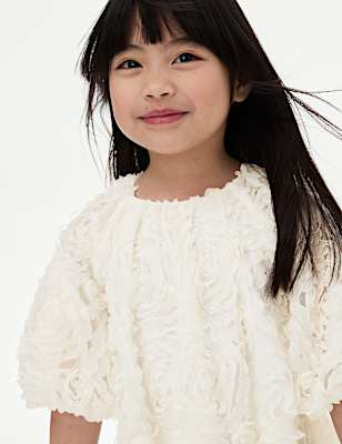 Mesh Floral Dress (2-8 Yrs)