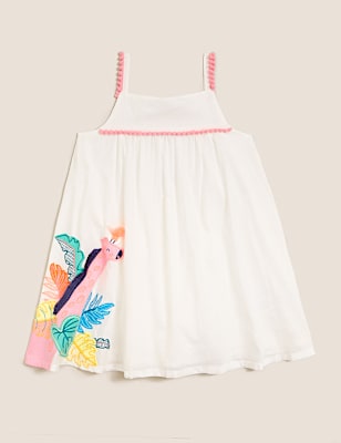 Pure Cotton Giraffe Dress (2-7 Yrs)