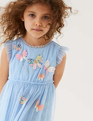 Chiffon Butterfly Dress (2-7 Yrs)