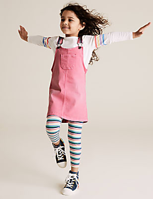 2 Piece Denim Pinafore Outfit (2-7 Yrs)