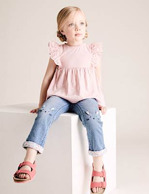 Relaxed Denim Bunny Jeans