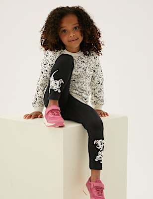 Cotton Mix Printed Slim Fit Leggings