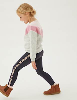 Cotton Rich Leopard Print Leggings (2-7 Yrs)