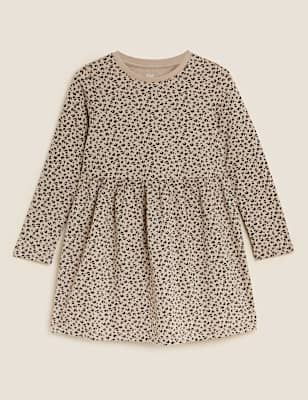 Pure Cotton Leopard Print Dress