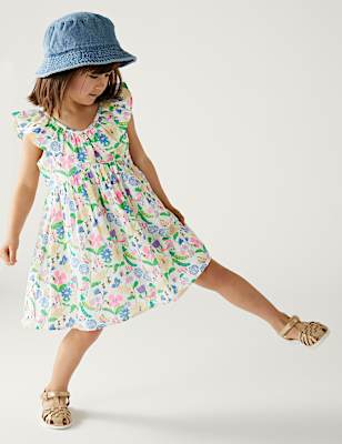 Pure Cotton Garden Floral Dress